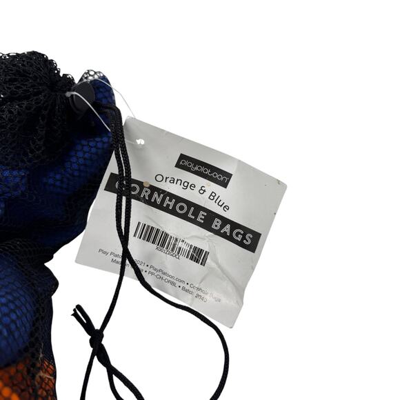 Play Platoon Premium Weather Resistant Duckcloth Cornhole Bags UF Orange & Blue - Picture 4 of 4